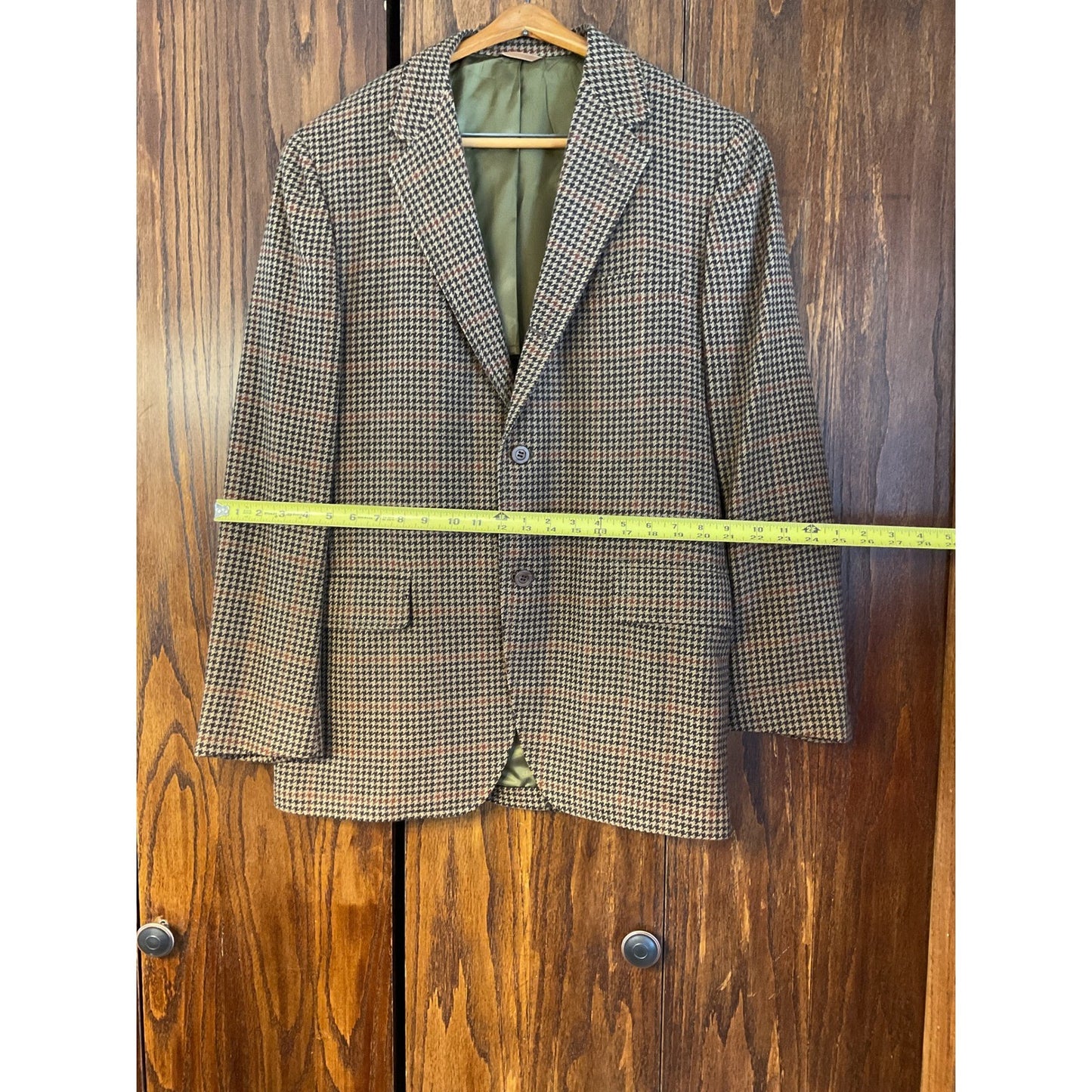 Brown and Blue Plaid Sport Coat