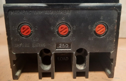 WESTINGHOUSE  #1265C95G03  CIRCUIT BREAKER (250 AMP, 600VAC, 3 POLE)