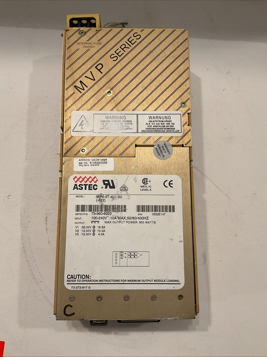 ASTEC #MPS6-3T-4LL-00(-622), 73-560-6022  POWER SUPPLY (100-240VAC) (600Watts)