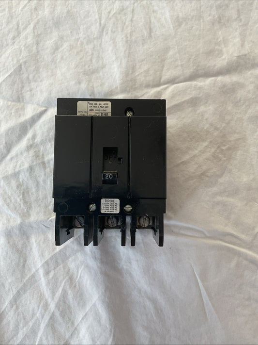 Westinghouse GHB3020 Bolt-on Circuit Breaker 20A 3P 277/480V GHB