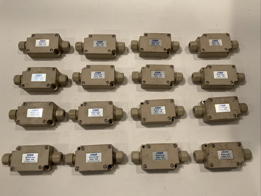 QTY 16 TOGI BOXTC-4A  TERMINAL BLOCK 4-POSITION 250V 15A