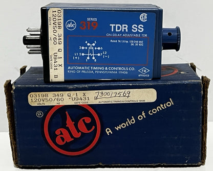 MARSH BELLOFRAM ATC 0319B-349-Q-1-X / 0319B349Q1X Time Delay Relay
