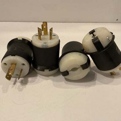 HBL2321 Hubbell 2321 Twist-Lock Devices 20A, 250V AC, 2 Pole (lot  of 4)