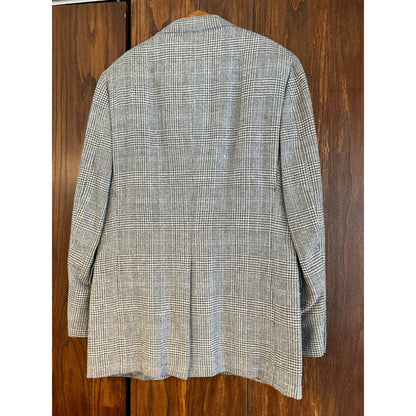 Gray Plaid Brooks Brothers Vintage Wool Coat
