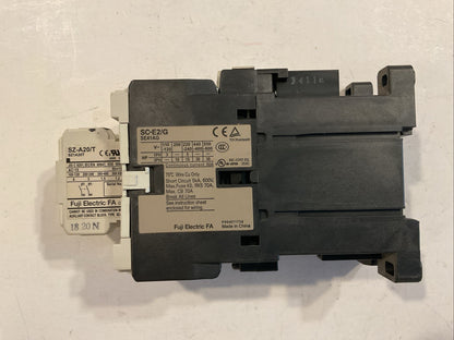 Fuji Electric SC-E2S/G Contactor paired with a Fuji Electric SZ-A20T / SZA20T