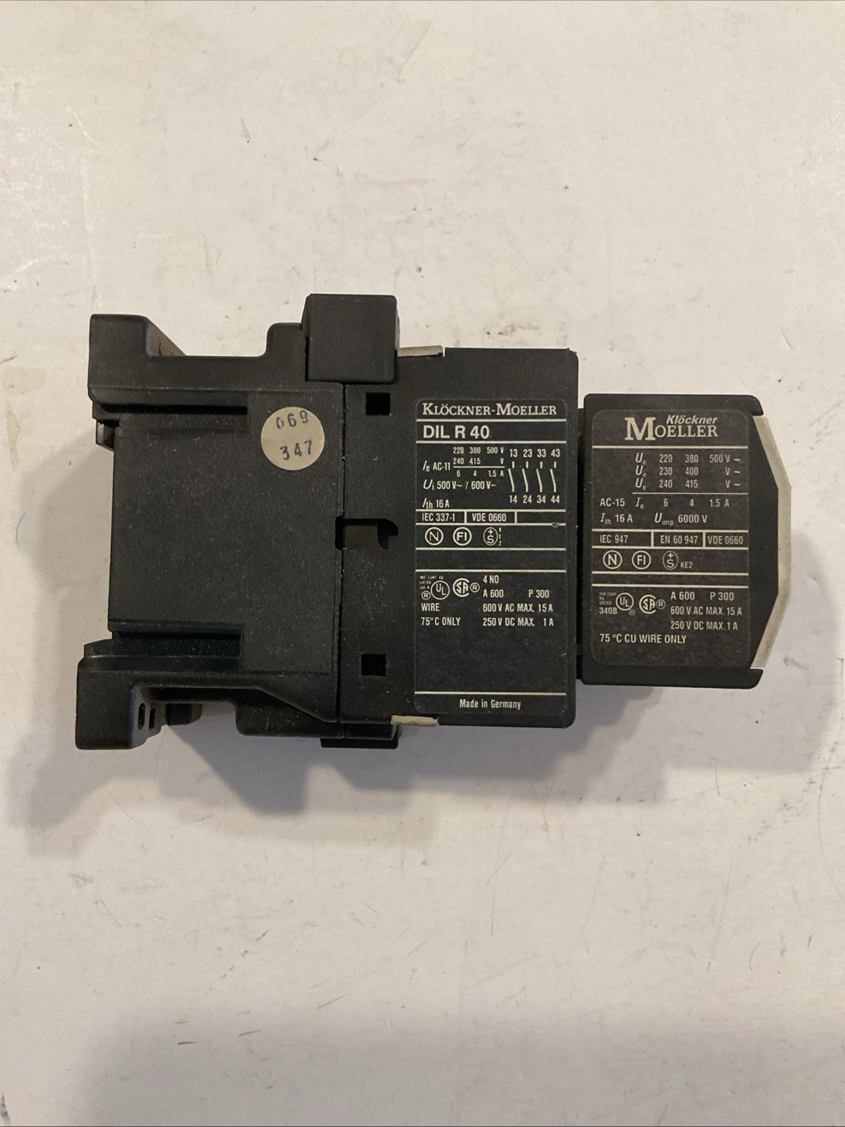 Klöckner Moeller DIL R 40 110V/50Hz 120V/60Hz