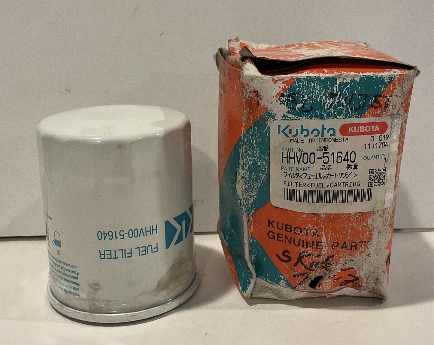 Genuine OEM KUBOTA Fuel Filter HHV00-51640 SVL75-2C SVL95-2S OEM