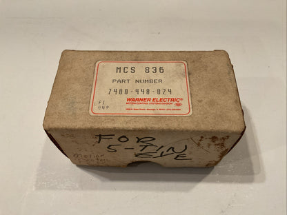 WARNER ELECTRIC MCS-836 part number 7400-448-024