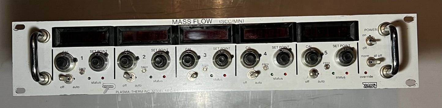 Vacuum General Model Mfc-5 Plasma-Therm Mass Flow Controller