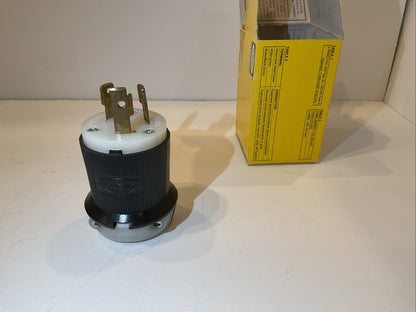 HUBBELL TWIST-LOCK PLUG HBL2621 30AMP 250VOLT 2P 3W GRND NIB