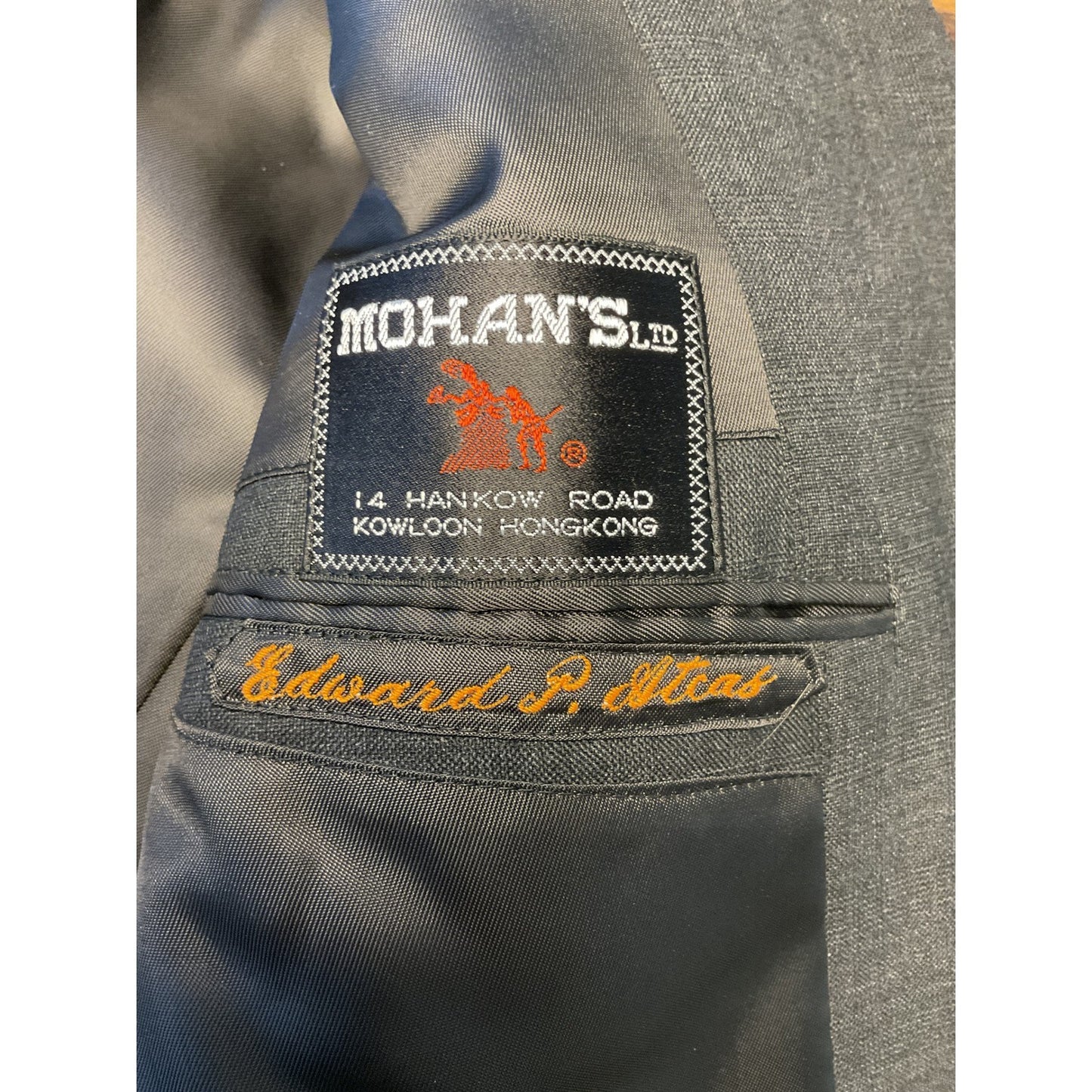 Vintage Dark Gray 2 Pc Suit - 1963