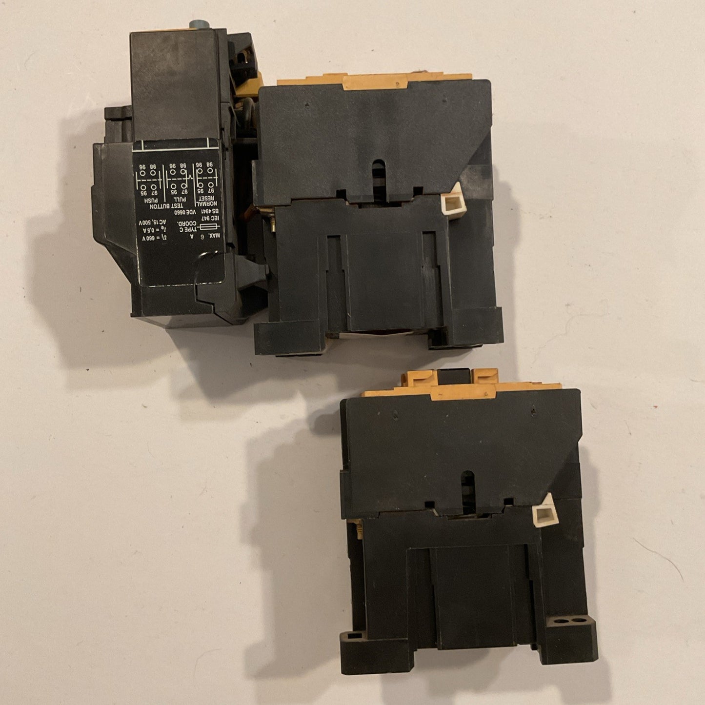 (2)Allen-Bradley 100-A09ND3 Contactor B & 193-BSB30 Overload Relay, Series B