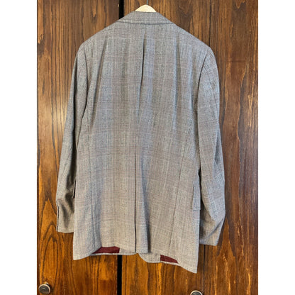 Black and Maroon Plaid Austin Reed of Regent Street Wool Suit