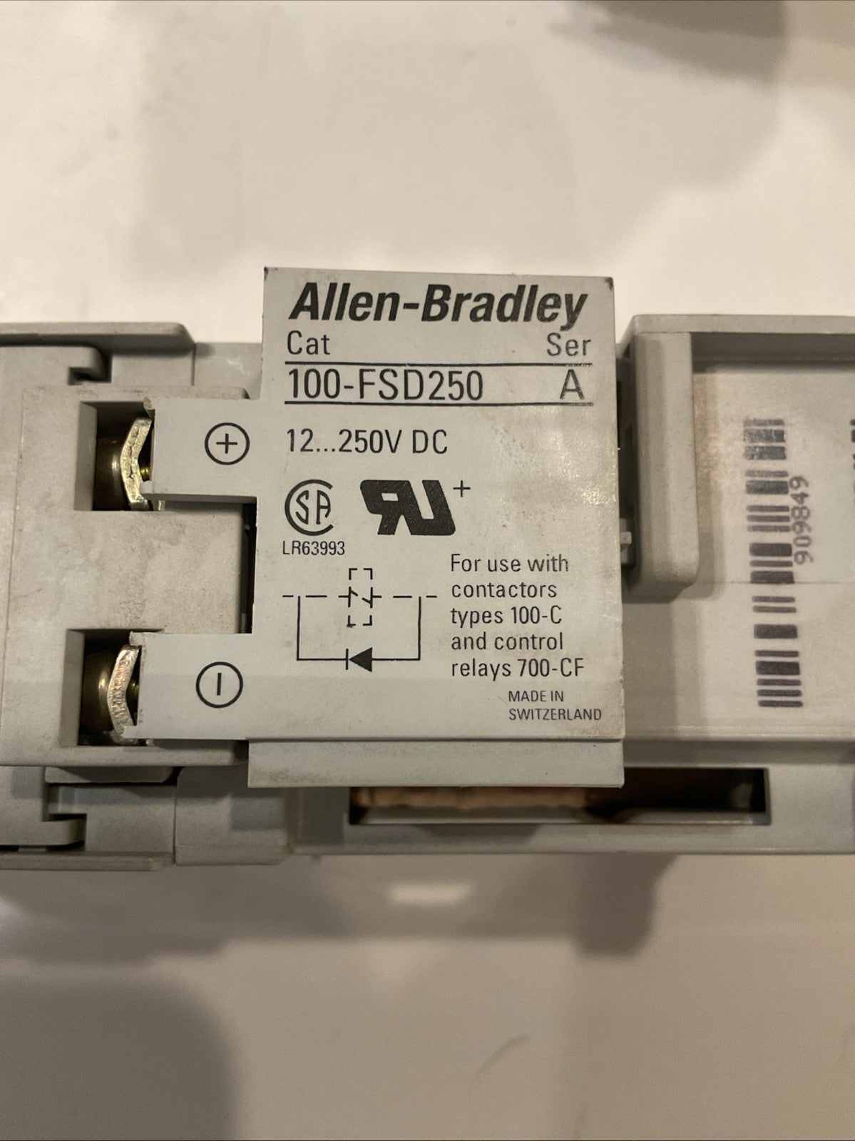 Qty 4 - ALLEN BRADLEY 100-C12*10 /A CONTACTOR , w/ AB 100FSD250/A & AB 100-F /A