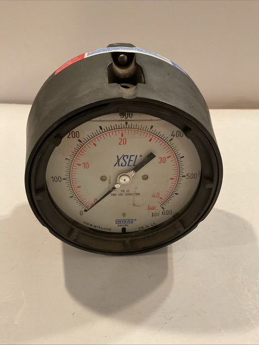 WIKA XSEL 23X.34 4.5 0-600 PSI CABINET MOUNT-REAR INPUT 316 SS TUBE CONNECTION