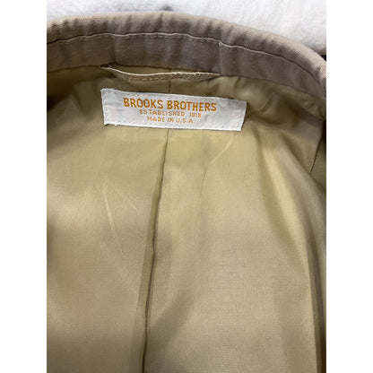 Tan Brooks Brothers 3 Button Coat