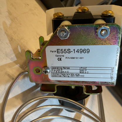New Chromalox Thermostat E55S-14969 / 558131-001  with enclosure 304SST wetted