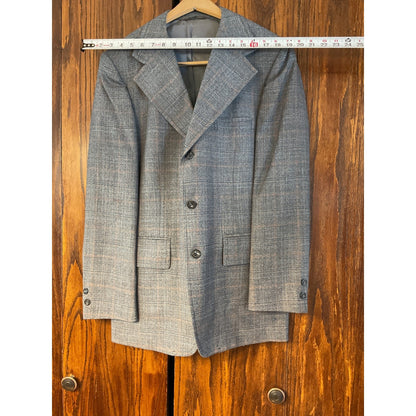 3 pc -100% Pure Wool Plaid Suit