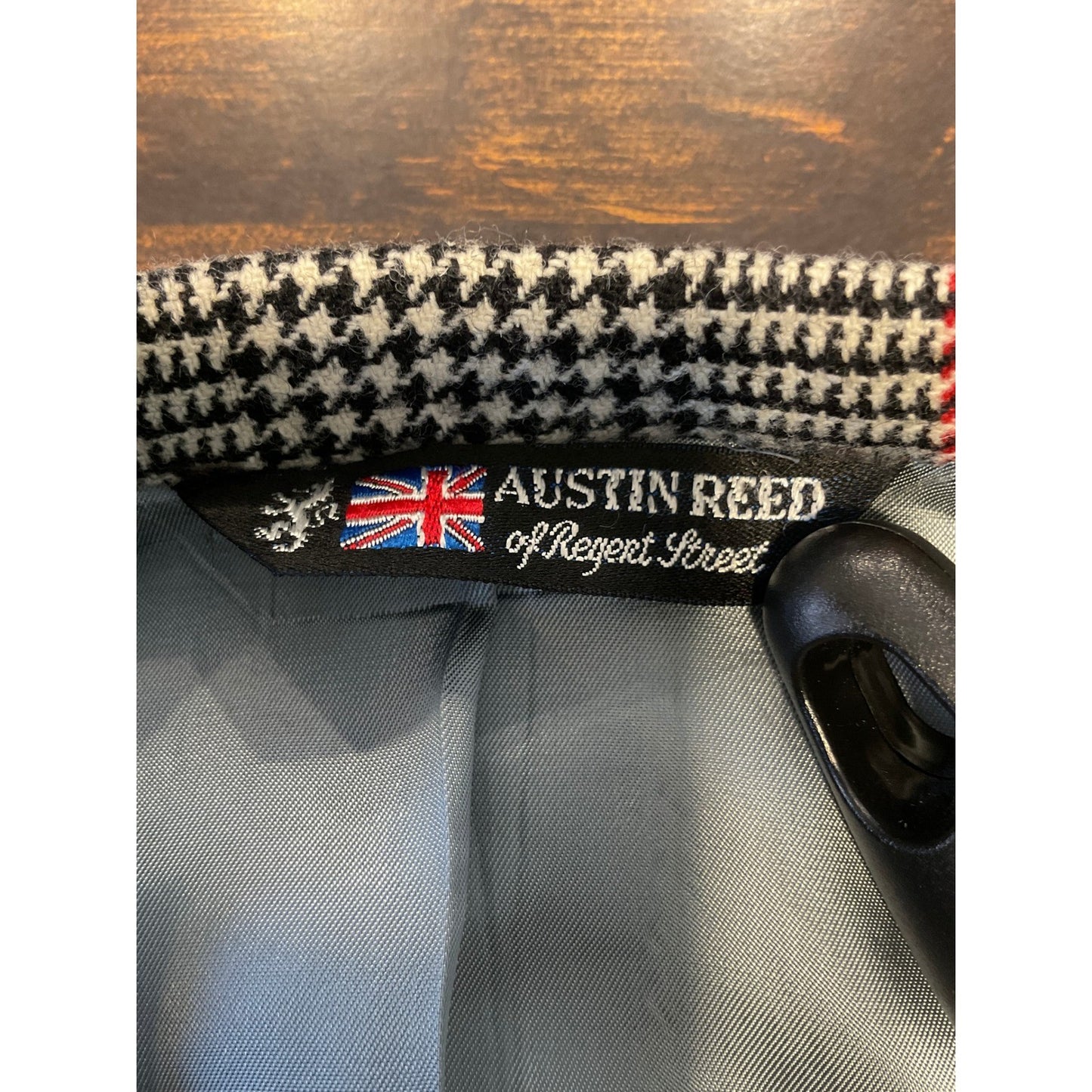 Red and Houndstooth Plaid Wool Suit Set