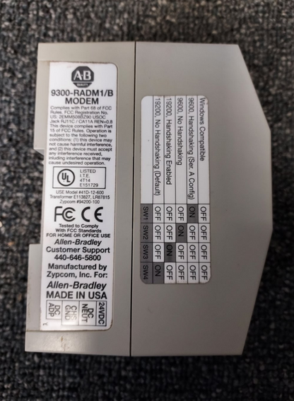 Allen Bradley 9300-RAPM1/B Remote Access Dial-In Modem