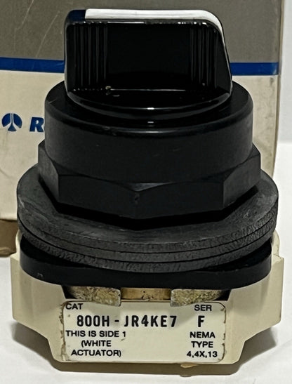 ALLEN-BRADLEY 800H-JR4KE7 SERIES F 30MM 3 POSITION SELECTOR SWITCH