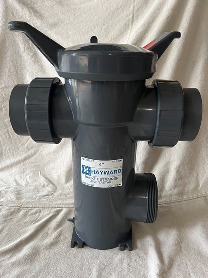 HAYWARD Flow Control Basket Strainer, 4" PVC