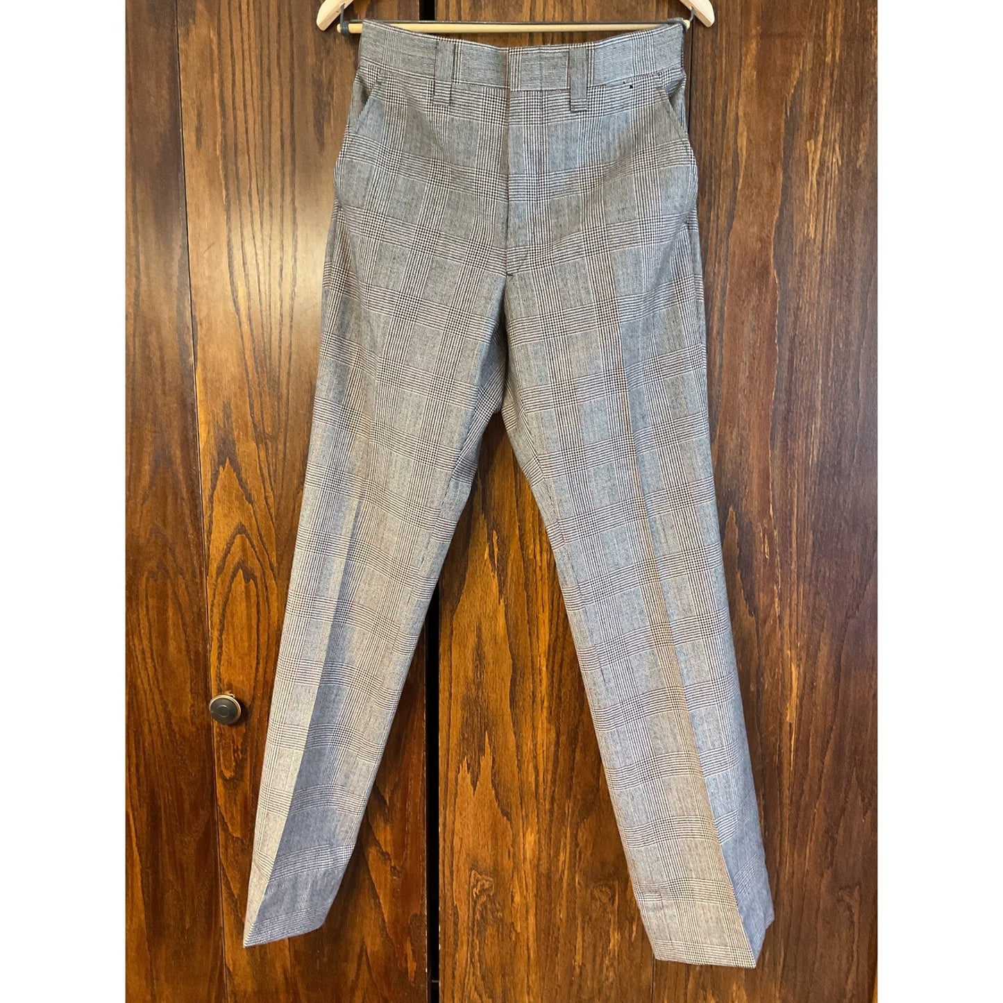 Black and Maroon Plaid Austin Reed of Regent Street Wool Suit