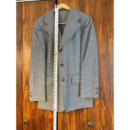 3 pc -100% Pure Wool Plaid Suit