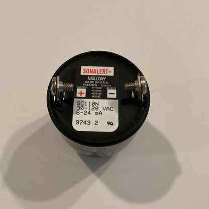 Mallory SC110N Sonalert Transducer 30-120VAC  6-24mA