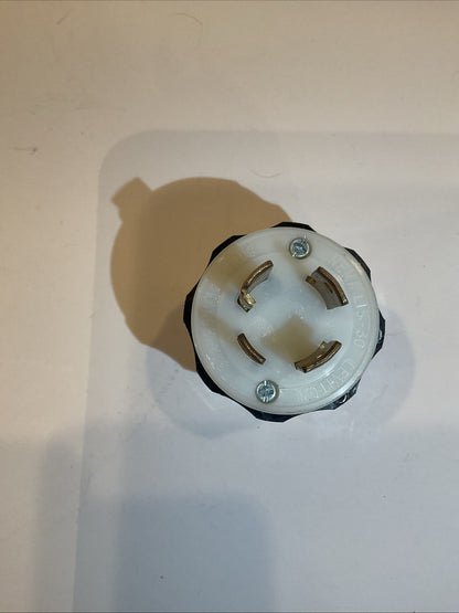 Leviton 2721 Insulgrip Twist Lock Plug, 30 Amp, 3 Phase, 250 VAC