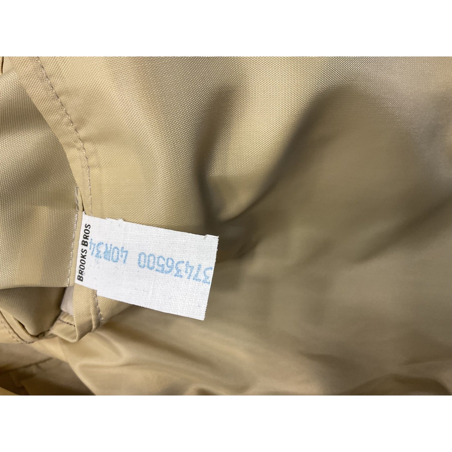 Tan Brooks Brothers 3 Button Coat