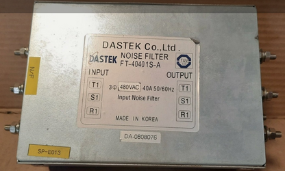 Dastek FT-40401S-A Noise Filter (480VAC,40A)