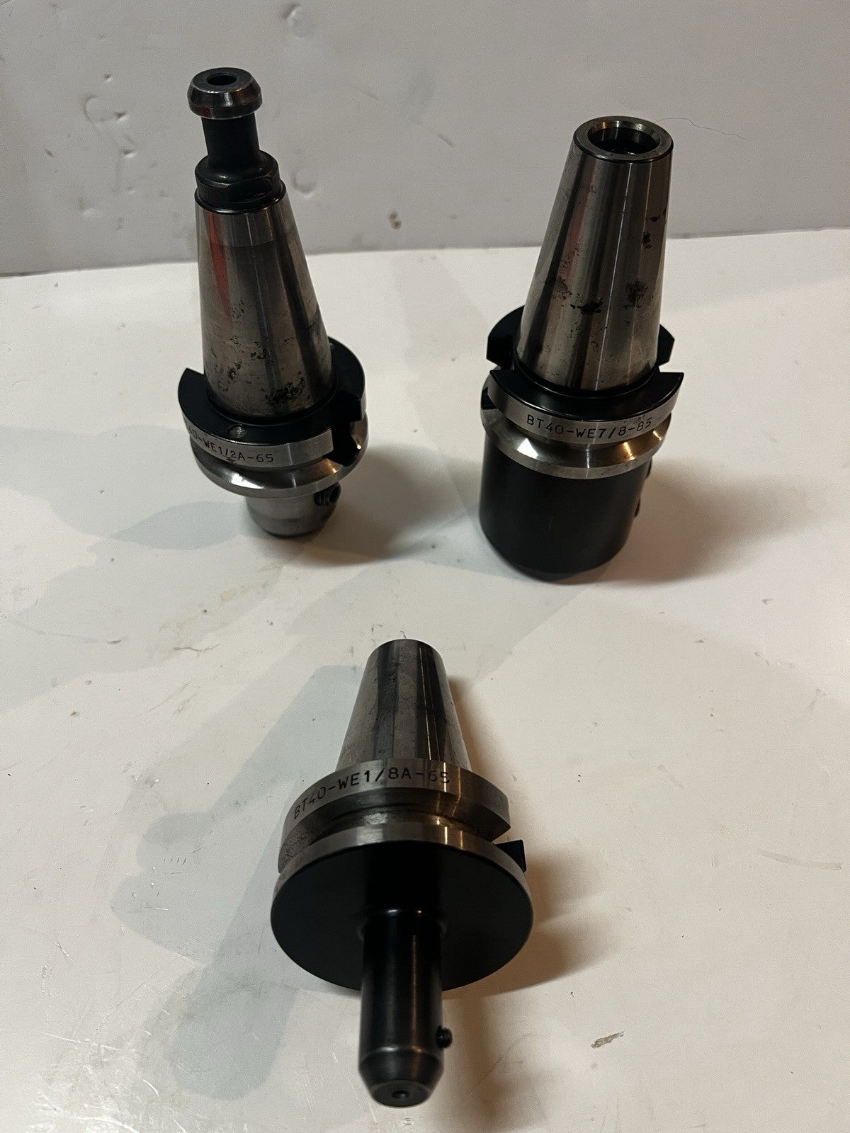 Nikken BT40-WE1/2A-65, BT40-WE7/8-85, BT40-WE1/8A-65 tool holders- 1 of each