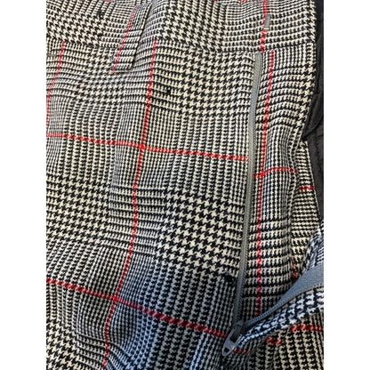 Red and Houndstooth Plaid Wool Suit Set