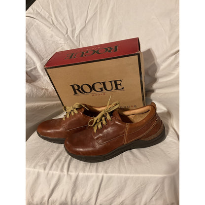 Brown Lace Up Rogue Powell Peanut Shoes in Box, Used with Arch Support - Size 10