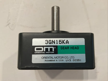 Qty-4 NEW Oriental Motor Gear Head Box Model 3GN  3GN15KA for AC Induction Motor