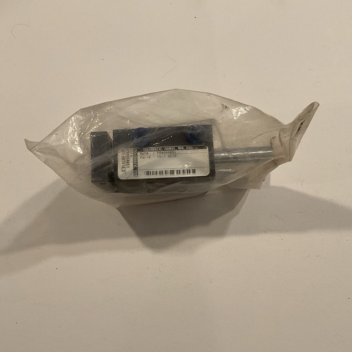 Tolomatic PB17 SK10 Guided Pnuematic Cylinder New  W581845 Ref# PB604651