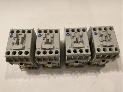 QTY (4) ALLEN-BRADLEY 100-C16*10 CONTACTOR /  100-C16*10 SER A