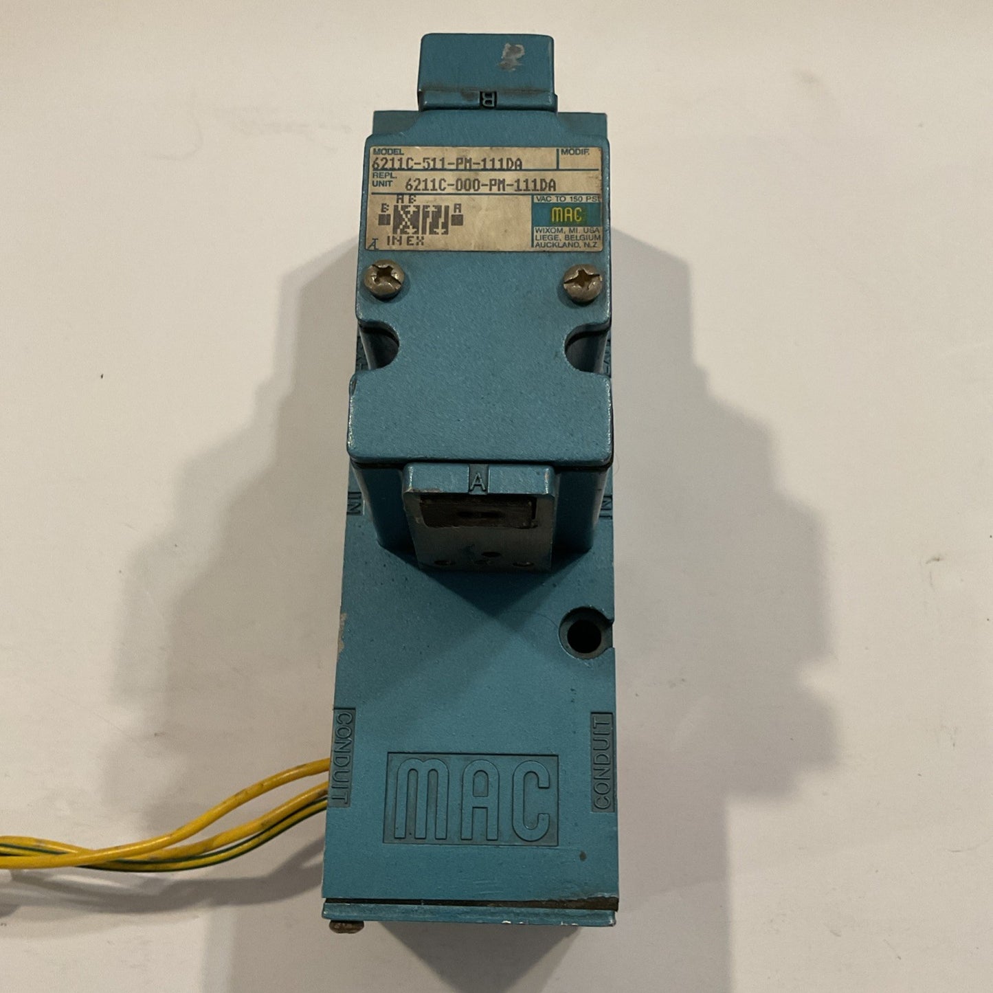 MAC 6221C-000-PM-111DA Solenoid Valve 150PSI 110/120V Coil