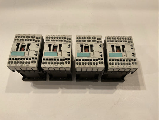 QTY 4 used Siemens 3RH1131-2AP00 Auxiliary Contactor 230v Coil